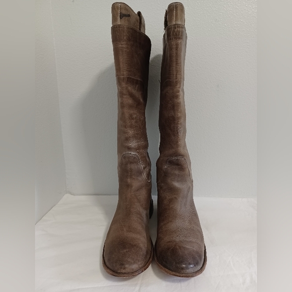 Frye Shoes - Frye tall boots smoky gray leather size 8.5B